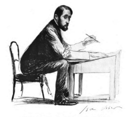 Jean Veber dessinant Jean Veber dessinant