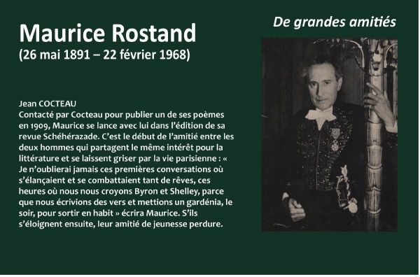Texte de la rencontre entre Jean Coctaud et Maurice Rostand