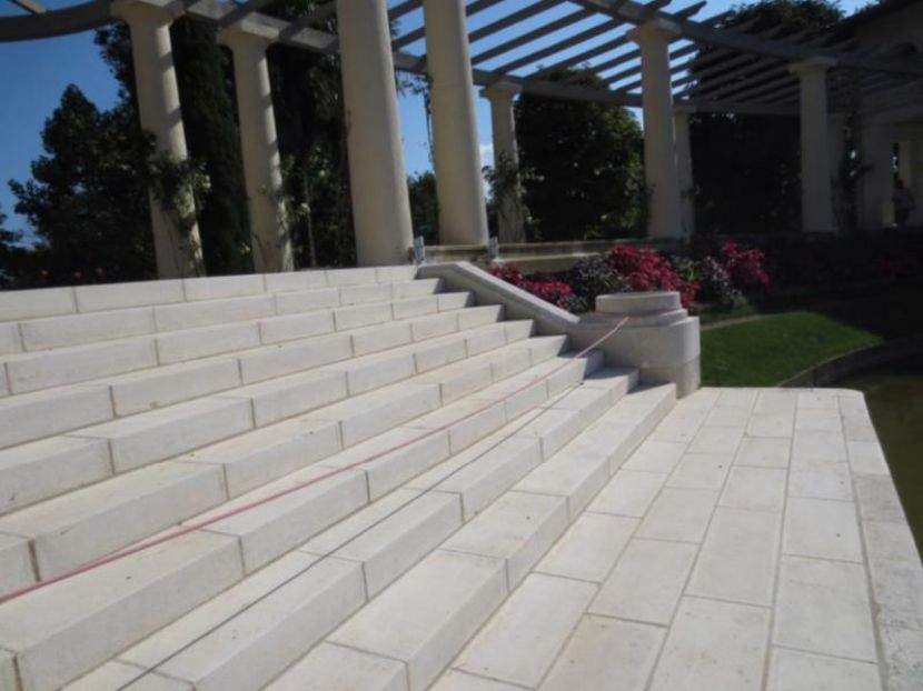 Arnaga Pergola Grand Escalier après restauration